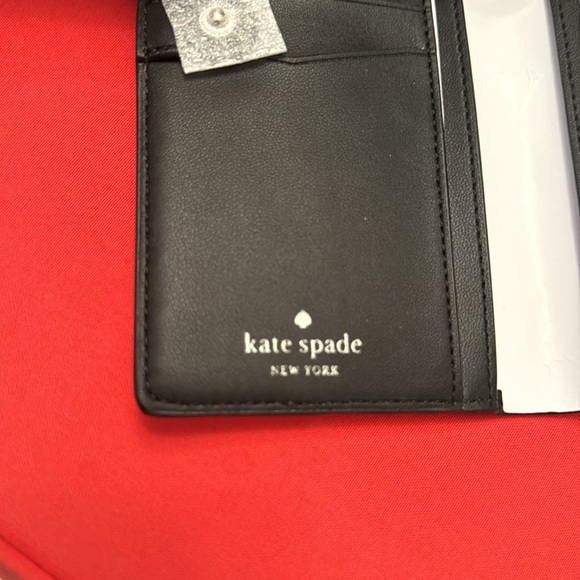 COPY - NWT Kate ♠️ Spade Staci large slim bifold wallet. Gray & White. - Picture 5 of 7